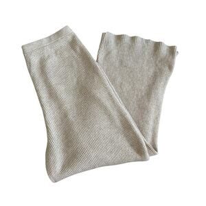 Cozycore Waffle Pants Wide Leg Old Navy Large Soft Stretch Beige Lounge